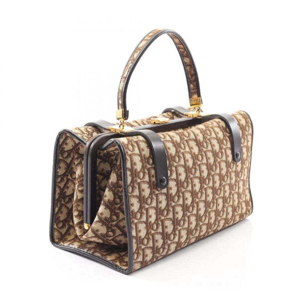 Dior Trotter Canvas Leather Handbag - Picture 2 of 9